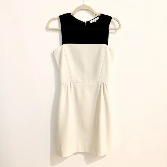 Sandro Rime Bustier Sheer Dress in White & Black size 1 Small - Picture 4 of 10